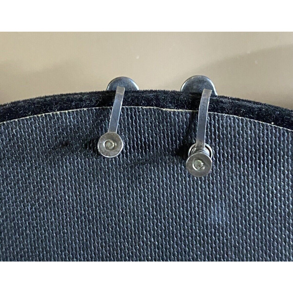 Vintage Margot De Taxco Silver Blue and White Enamel Necklace and Earring set - Picture 5 of 13